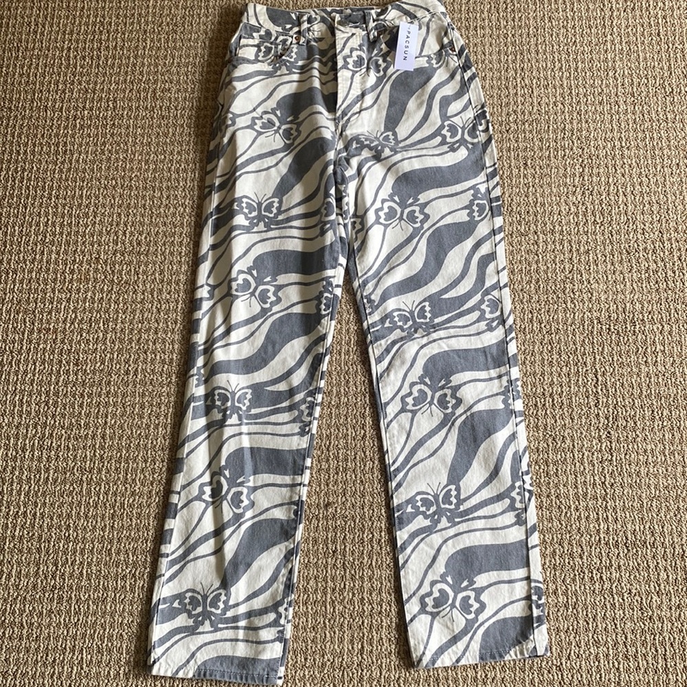 Pacsun Dad Jean Butterfly print